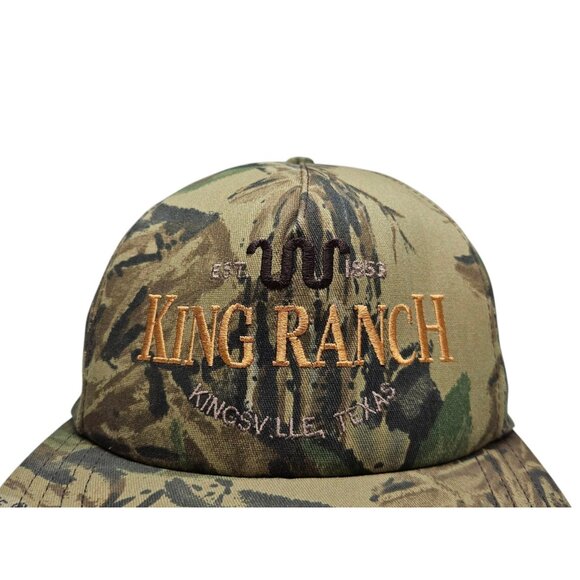 King Ranch Camo Embroidered Snapback Hat Cap Made In USA Adjustable Realtree - Picture 2 of 10